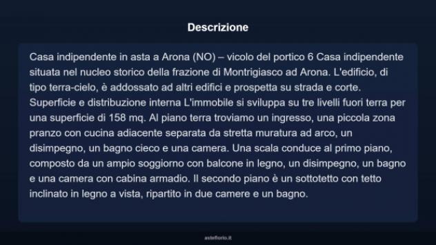 Immobile in asta di 158 m² con più di 5 locali in vendita a Arona - Foto 7