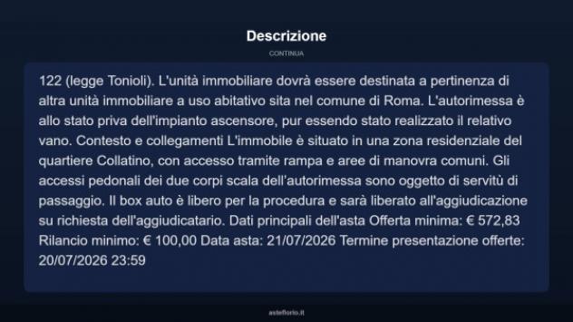 Immobile in asta di 9 m² in vendita a Roma - Foto 4