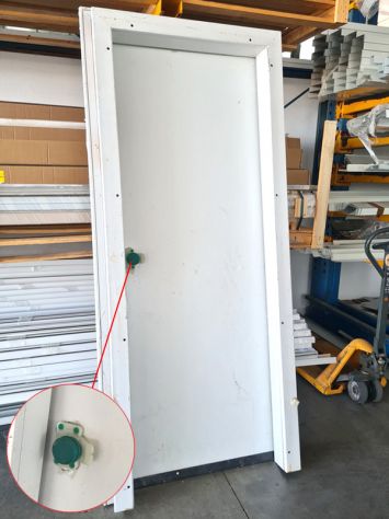 porta a battente con cornice usata - Foto 5