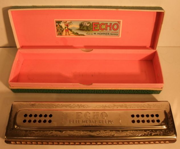 Harmonica M. HOHNER The ECHO HARP Made in Germany 57/120 M, NUOVA. - Foto 7
