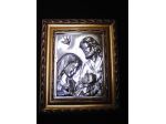Quadro Sacra Famiglia in argento