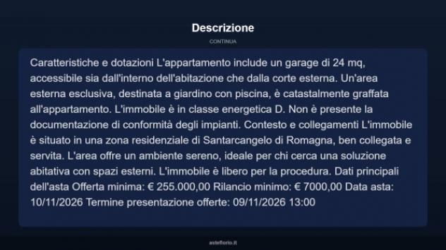 Immobile in asta di 128 m², box auto in vendita a Santarcangelo di Romagna - Foto 9
