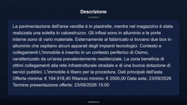 Immobile in asta di 550 m² in vendita a Osimo - Foto 5