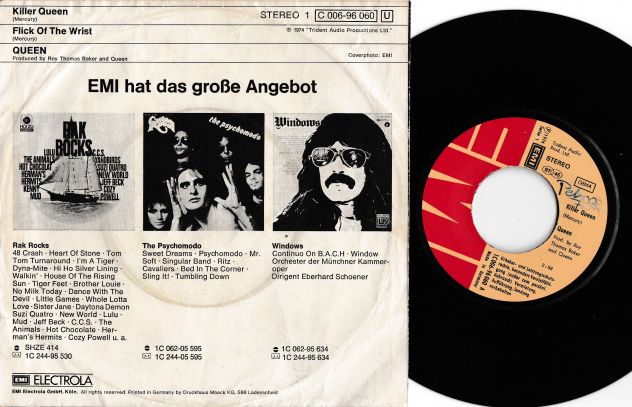 QUEEN - Killer Queen (2nd Sleeve Variant) 7'' / 45 rpm 1° Stampa 1975 EMI - Foto 2