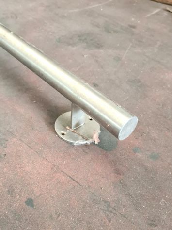 corrimano per scale in acciaio inox usato - Foto 2
