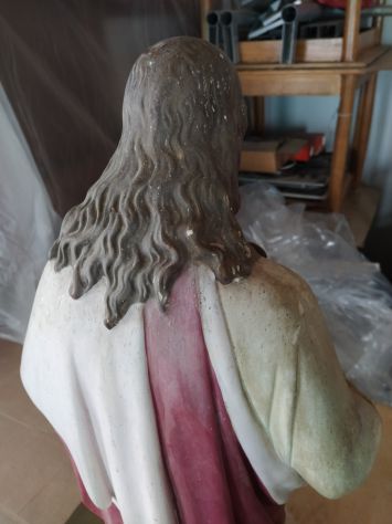 ANTICA STATUA DI GESUCRISTO - Foto 7