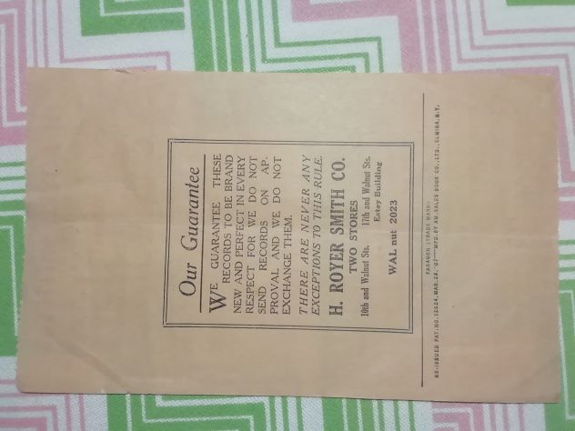 Vendo ricevuta di H.Royer Smith di Philadelphia del 1926 - Foto 2