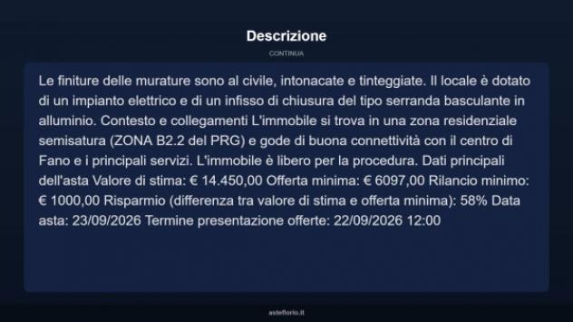 Immobile in asta di 17 m² in vendita a Fano - Foto 4