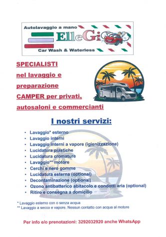 LAVAGGIO E IGIENIZZAZIONE CAMPER ROULOTTE - Foto 2