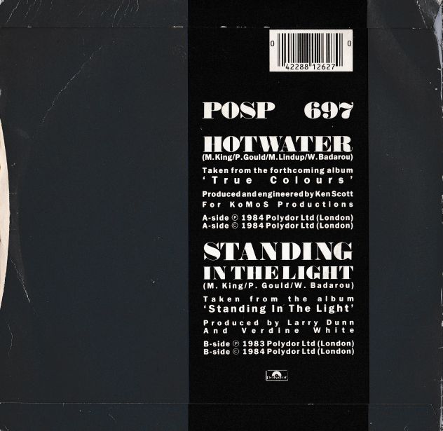 LEVEL 42 - Hot Water / Standing In The Light - 7" / 45 giri 1984 Polydor U.K - Foto 2