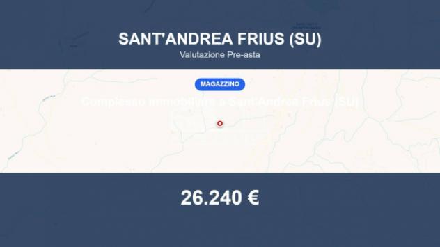 Immobile in asta di 350 m² in vendita a Sant'Andrea Frius