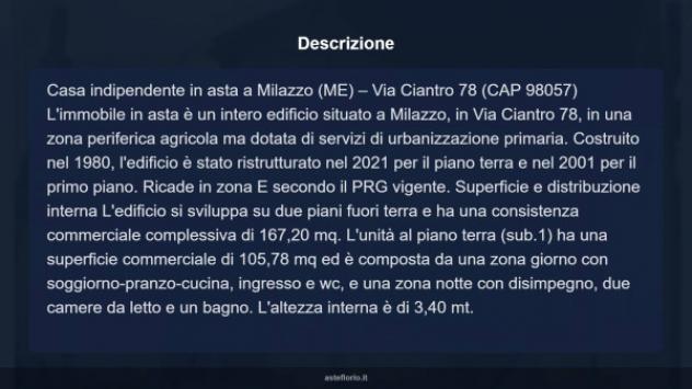 Immobile in asta di 167 m² con più di 5 locali in vendita a Milazzo - Foto 11