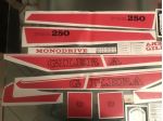 gilera ngr 250 kit adesivi versione grigia metallizzata