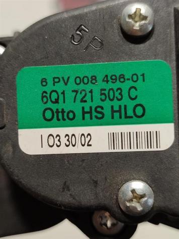 PEDALE ACCELERATORE VOLKSWAGEN Polo 4° Serie 6Q1721503C 6PV008496-01 AMF (0109) - Foto 3