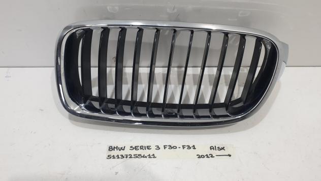 GRIGLIA PARAURTI ANTERIORE SINISTRA BMW Serie 3 F30 Berlina 51137255411 Diesel (11)
