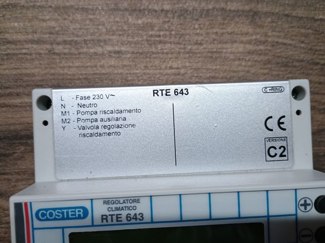 COSTER REGOLATORE CLIMATICO RTE 643 - Foto 2