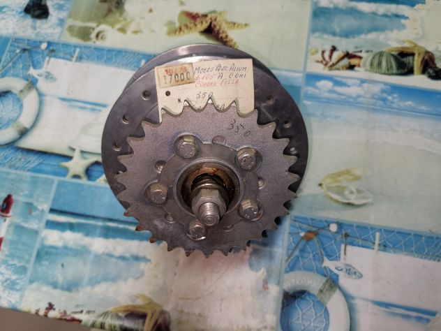 Mozzo hub alluminio portaceppi asse ruota posteriore d. 105 coni BG 350 - Foto 4