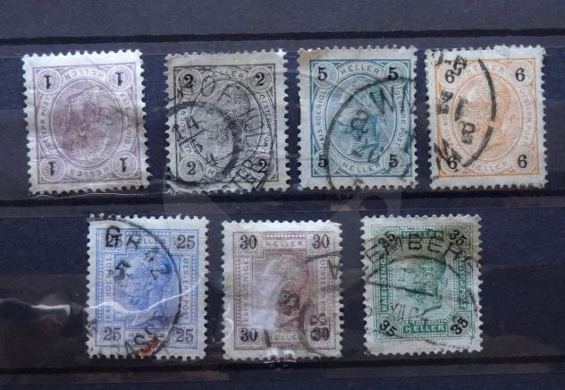 AUSTRIA 1900-1909 Lotto di 55 francobolli - Foto 2