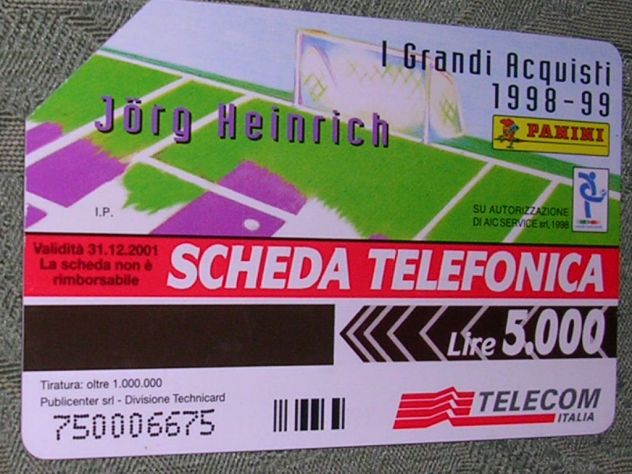 SCHEDA TELEFONICA ITALIA 26U