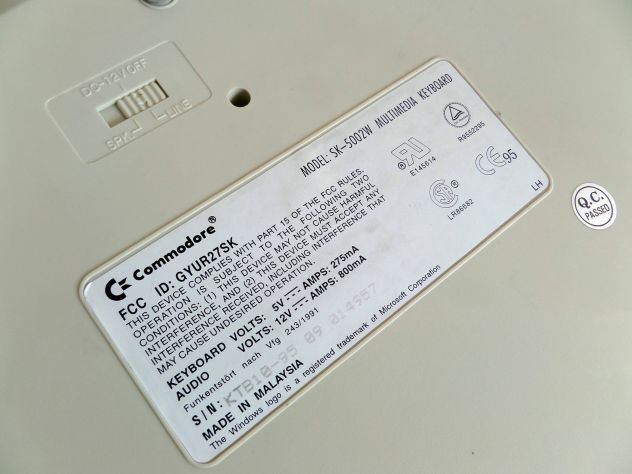 Tastiera Commodore per PC. SK-5002W (windows compatible) RARA (anno 1995) - Foto 7