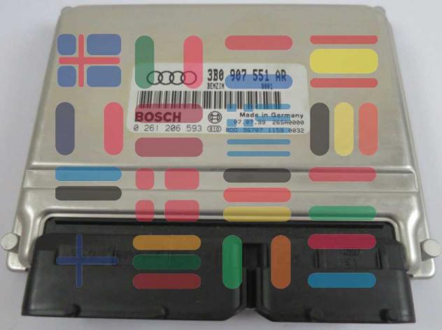 0261206593 3B0907551AR Audi A4 centralina motore Bosch