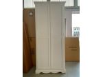 NUOVO STIPO DI VERO LEGNO, Cm 87x40x192, FINITURA BIANCO LACCATO O NOCE MEDIO