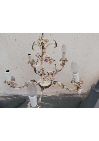 Lampadario antico 5 luci - Foto 3
