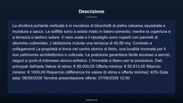 Immobile in asta di 131 m² con più di 5 locali in vendita a Noto - Foto 12