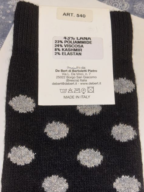CALZE NUOVE LUNGHE INVERNALI IN LANA E CASHMERE DA DONNA MARCA DeBert MADE IN IT - Foto 8