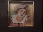 Quadro IL CLOWN su Foglia ORO 22 KT