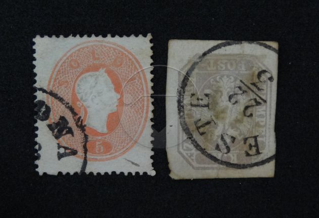 REGNO LOMBARDO-VENETO 1854-1864 Lotto di 16 francobolli - Foto 5