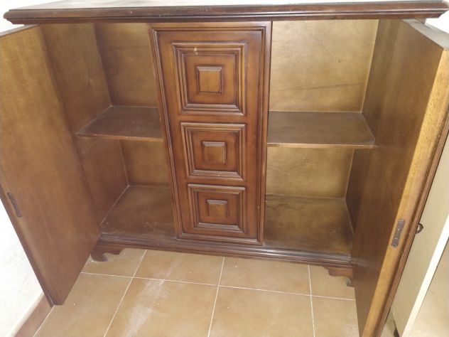Mobiletto Servante in legno massello lavorato - Foto 4