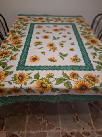 Tovaglia Cotone rettangolare disegni Girasoli - Foto 2