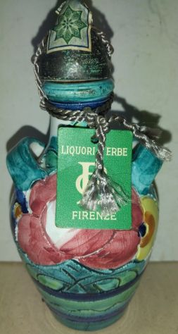 PICCOLA MAIOLICA FIORENTINA CHE CONTENEVA LIQUORE VUOTA - Foto 4