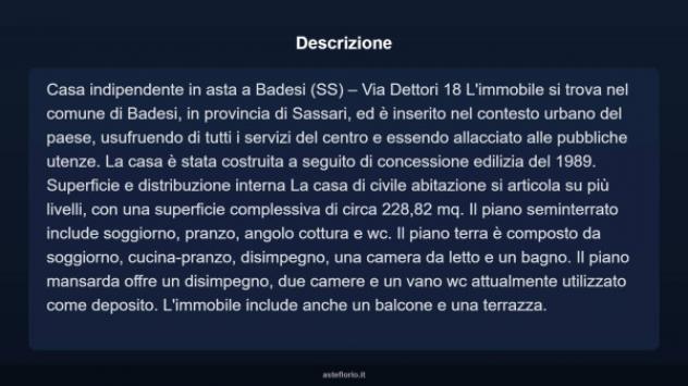 Immobile in asta di 228 m² in vendita a Badesi - Foto 4