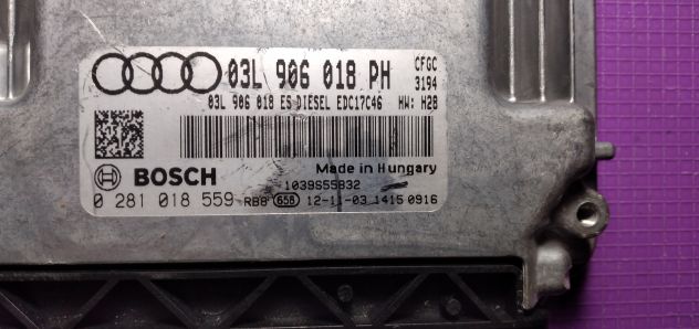 Centralina audi q3 2000 tdi ecu bosch 0281018559 - Foto 4