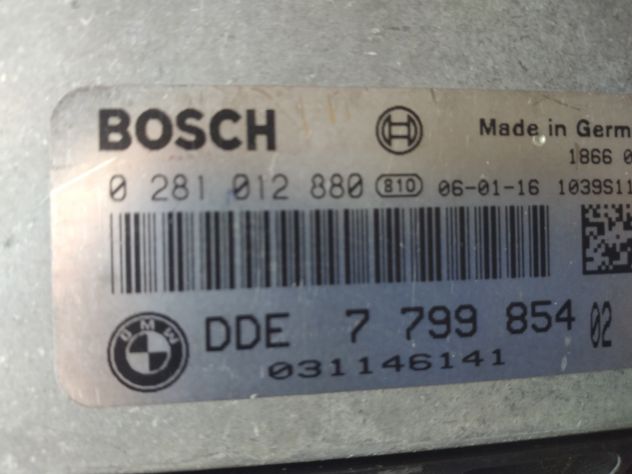 CENTRALINA MOTORE BMW 120D E87 320D E90 204D4 0281012880 DDE 7799854 16C35-2.12 - Foto 5