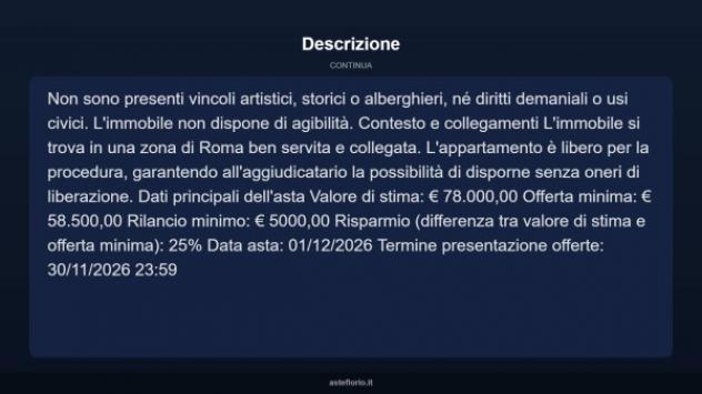 Immobile in asta di 62 m² in vendita a Roma - Foto 17