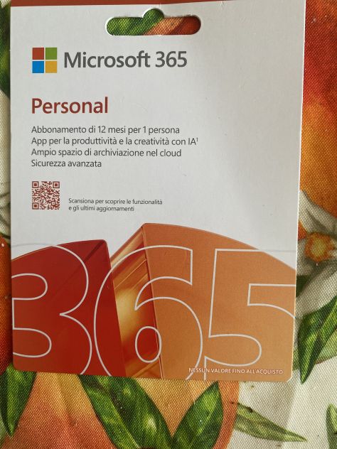 Abbonamento Microsoft 365 per un anno