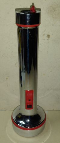 TORCIA ELETTRICA A BATTERIA SUPERPILA VINTAGE IN METALLO CROMATO ANNI 60