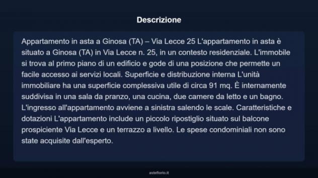 Immobile in asta di 91 m² in vendita a Ginosa - Foto 3