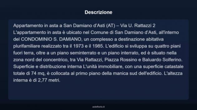 Immobile in asta di 74 m², box auto in vendita a San Damiano d'Asti - Foto 18