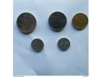 SERIE DI MONETE DELLA LIRA DEL 1957 DA 100-50-20-2-1 -