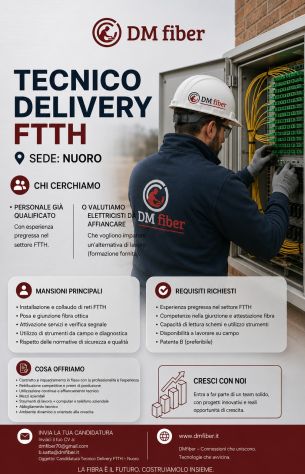 Offerta di lavoro - Tecnico telecomunicazioni - elettricista