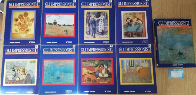 11 fascicoli Gli Impressionisti Collezione d'Autore Fabbri Editori del 2002