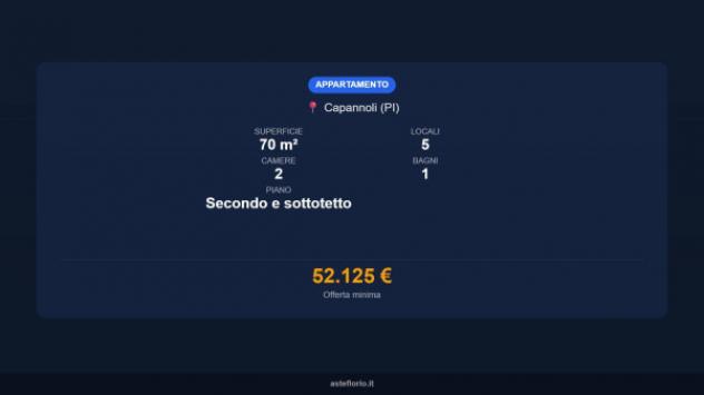 Immobile in asta di 70 m², box auto in vendita a Capannoli - Foto 17