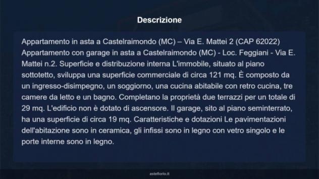 Immobile in asta di 121 m², box auto in vendita a Castelraimondo - Foto 18