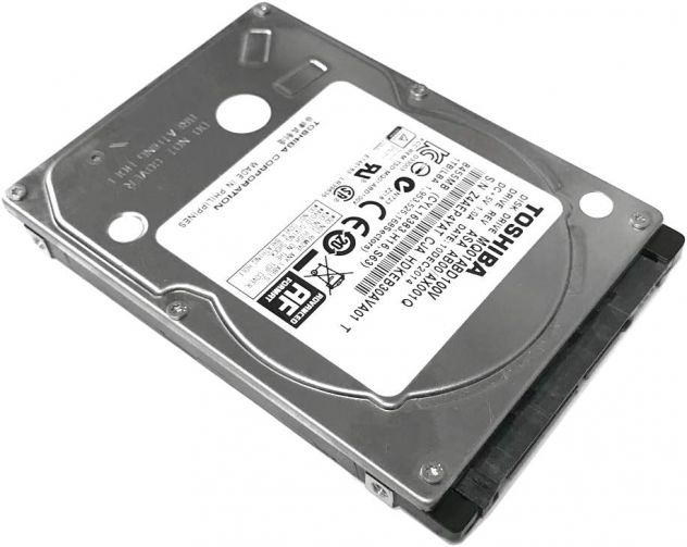 HardDisk Toshiba 1TB (5400RPM 8MB di cache, SATA 3.0Gb-s da 2,5pollici)