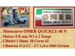 Motocarro Omer Quickly 48 N Anno 1967