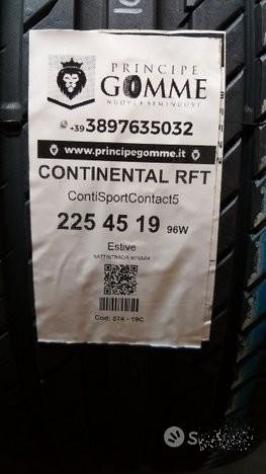 4 gomme 225 45 19 continental rft a574 - Foto 2